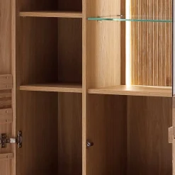 Wohnen Stauraumvitrine Wohnzimmerschrank 2-türig - Crupean