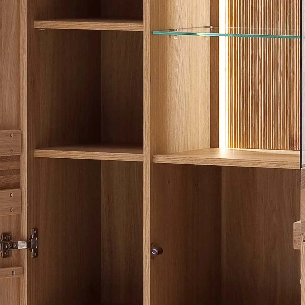 Wohnen Stauraumvitrine Wohnzimmerschrank 2-türig - Crupean