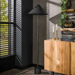 Wohnen Loft Möbel|Industrial Möbel*Stehlampe in Schwarzgrau aus Metall - Catron