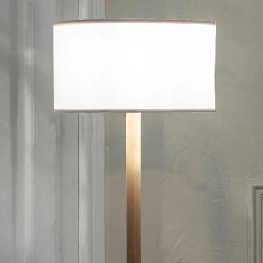 Wohnen Lampen & Leuchten*Stehlampe mit Tisch im Skandi Design - Lita