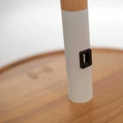 Wohnen Lampen & Leuchten*Stehlampe mit Tisch im Skandi Design - Lita