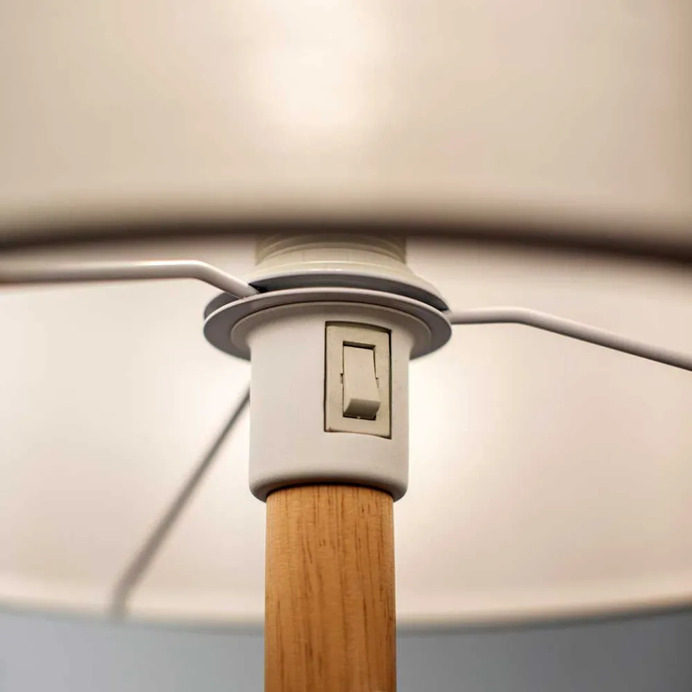 Wohnen Lampen & Leuchten*Stehlampe mit Tisch im Skandi Design - Lita