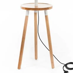 Wohnen Lampen & Leuchten*Stehlampe mit Tisch im Skandi Design - Lita