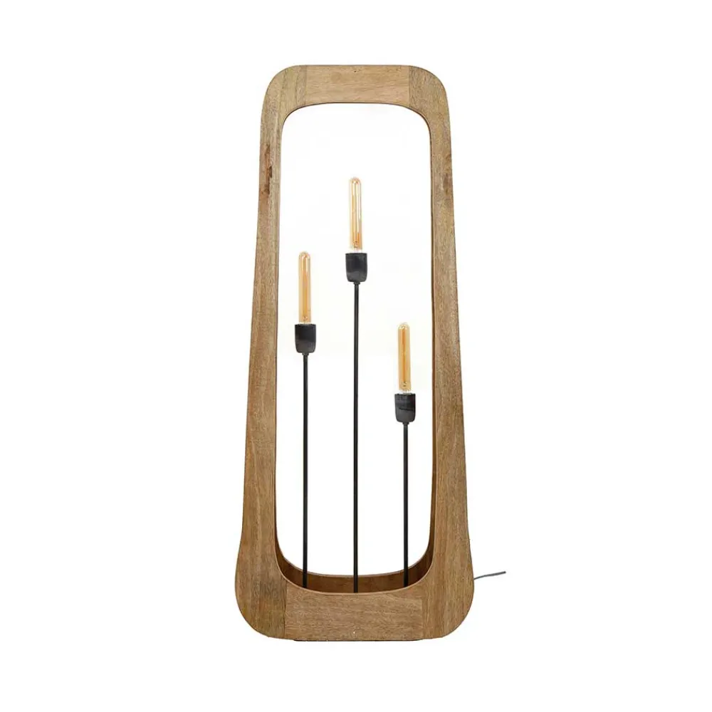 Wohnen Lampen & Leuchten*Stehleuchte aus Mangobaum Massivholz - Capitan