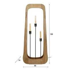 Wohnen Lampen & Leuchten*Stehleuchte aus Mangobaum Massivholz - Capitan