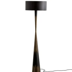 Wohnen Lampen & Leuchten*Stehleuchte in Schwarz & Messing - Moridado