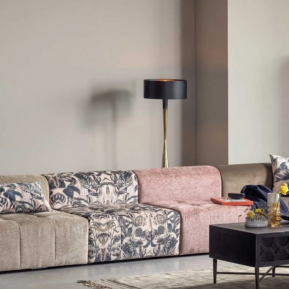 Wohnen Lampen & Leuchten*Stehleuchte in Schwarz & Messing - Moridado