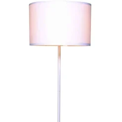 Wohnen Weiße Möbel|Lampen & Leuchten*Stehleuchte mit Ablagetisch aus Holz & Metall - Progressive