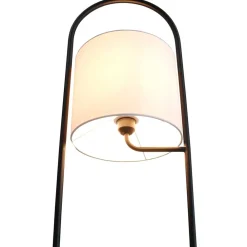 Wohnen Stehleuchte mit Stoffschirm Creme - Abrahams