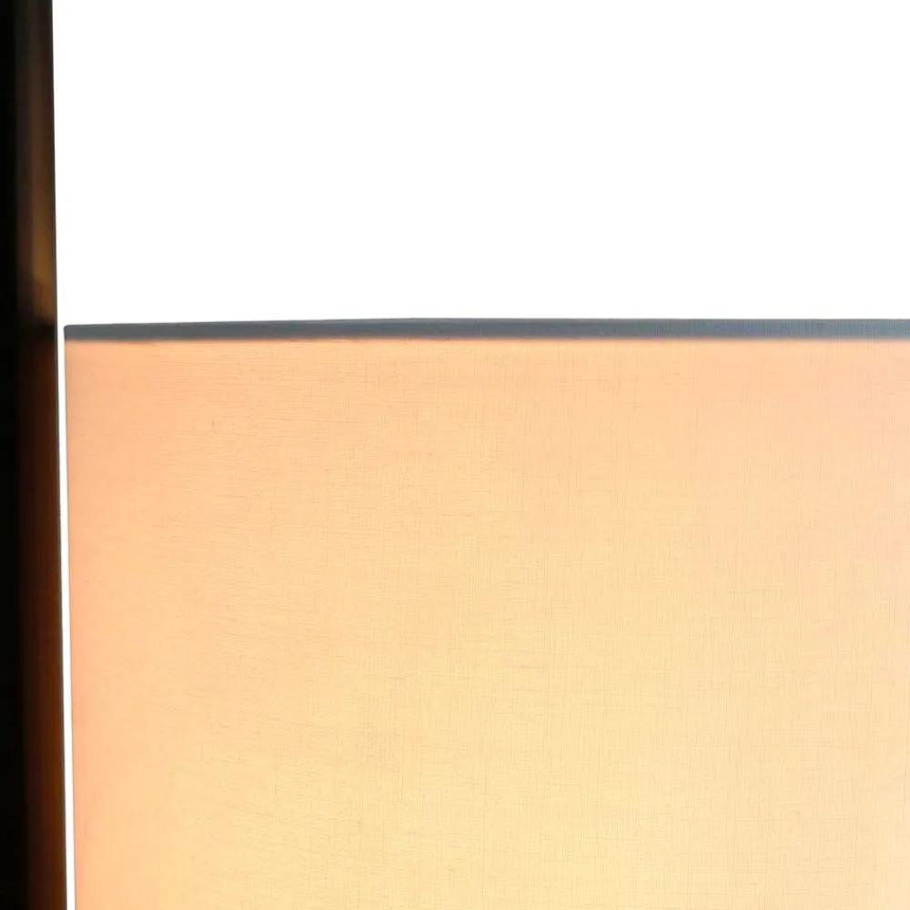 Wohnen Stehleuchte mit Stoffschirm Creme - Abrahams