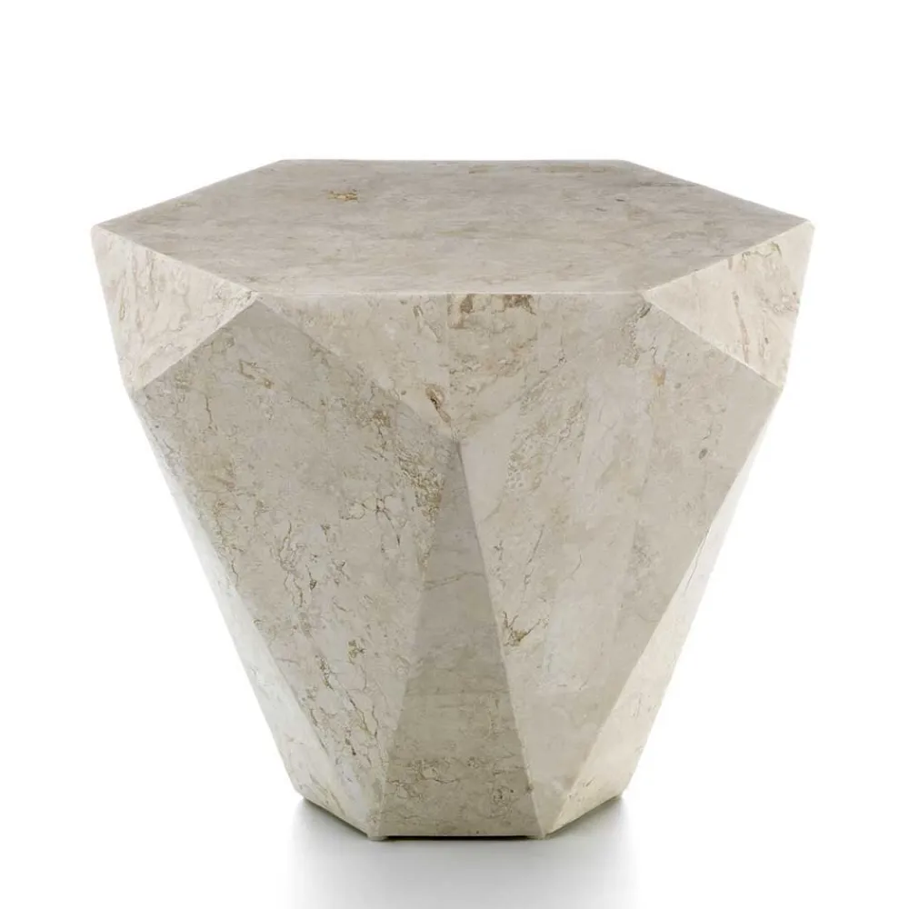 Wohnen Stein Wohnzimmertisch Jevellon in Creme