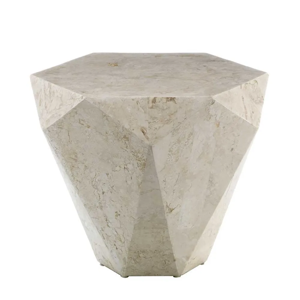 Wohnen Stein Wohnzimmertisch Jevellon in Creme