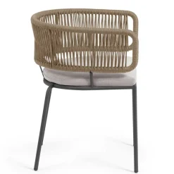 Wohnen Rattanmöbel|Esszimmerstühle*Stühle aus Kordelgeflecht Beige - Wanisha (4er Set)