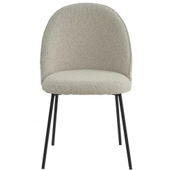 Wohnen Stühle in Beigegrau mit Schwarz - Facanella (2er Set)