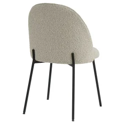 Wohnen Stühle in Beigegrau mit Schwarz - Facanella (2er Set)