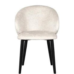 Wohnen Küchenstühle|Esszimmerstühle*Stühle in Cremeweiß Struktursamt - Levetreal (2er Set)