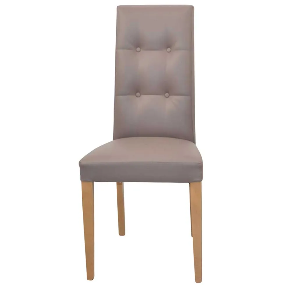 Wohnen Braune Möbel|Küchenstühle*Stühle in Hellbraun & Eiche - Drenada (2er Set)