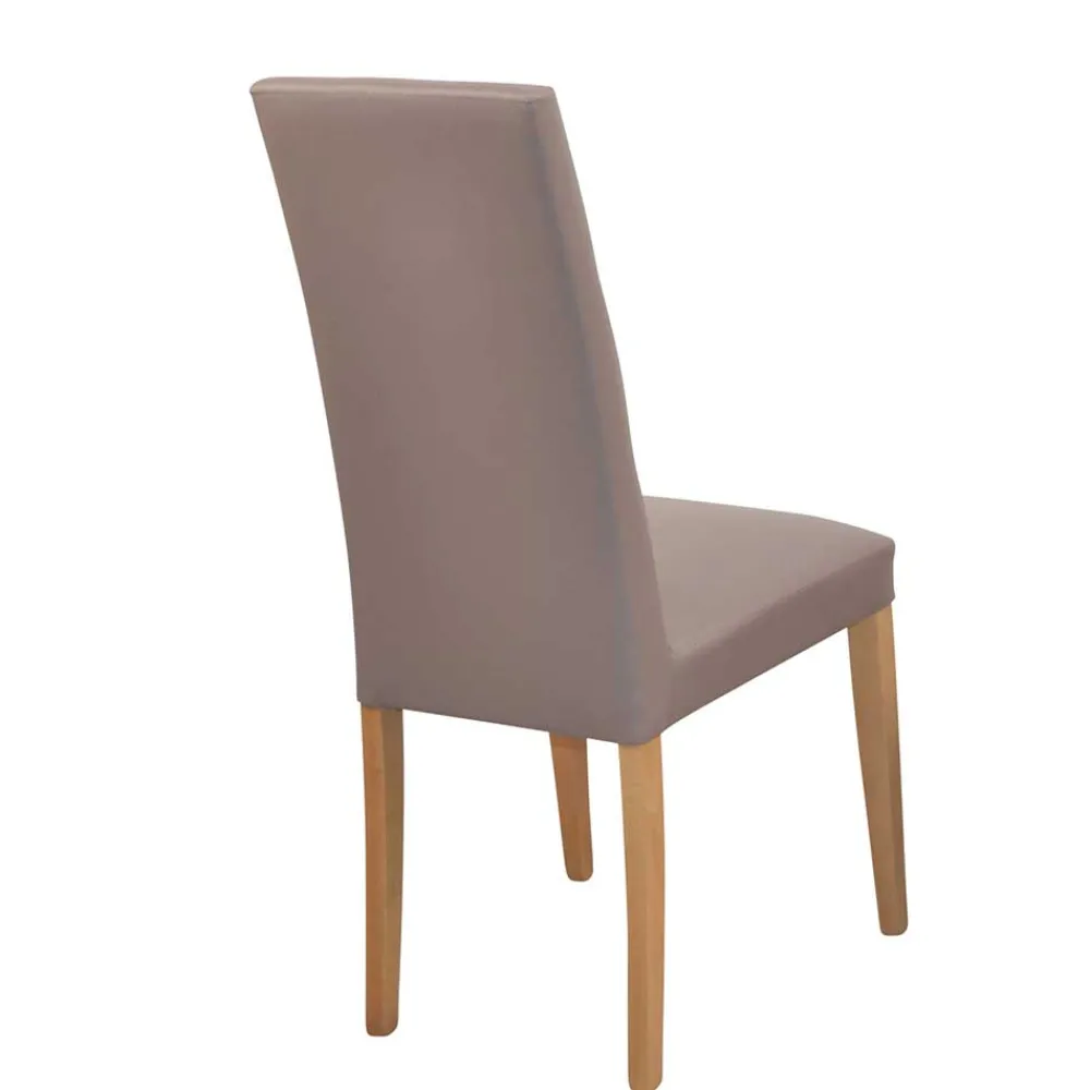 Wohnen Braune Möbel|Küchenstühle*Stühle in Hellbraun & Eiche - Drenada (2er Set)