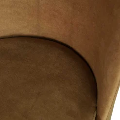 Wohnen Retro Möbel*Stühle in Honig Gelb Samtstoff - Lagaska (2er Set)