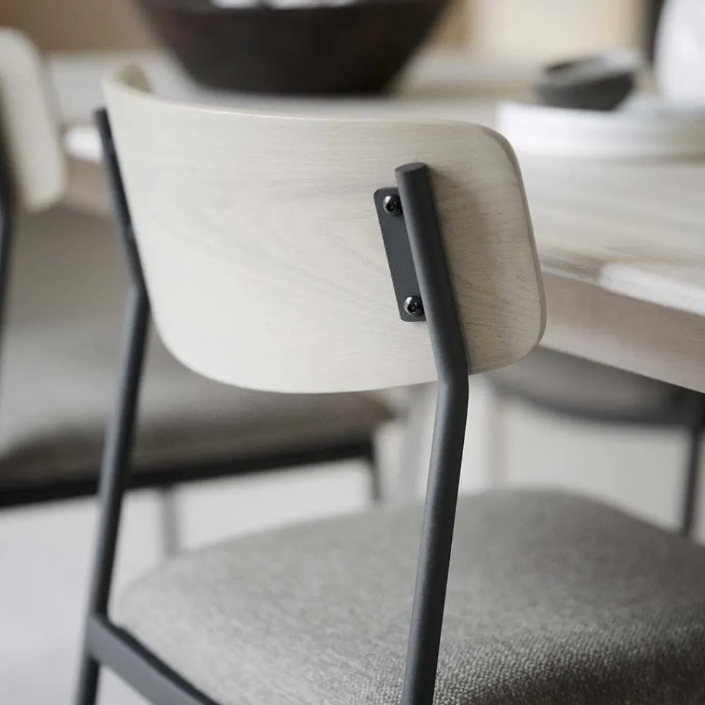 Wohnen Stühle mit Polstersitz in Beige - Gora (2er Set)