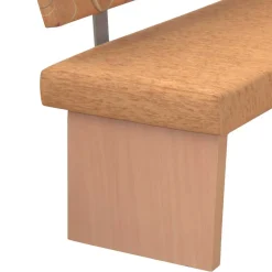 Wohnen Stoff Eckbank in Braun und Buche Natur - Taranta