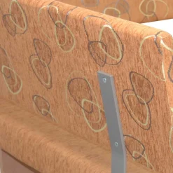 Wohnen Stoff Eckbank in Braun und Buche Natur - Taranta