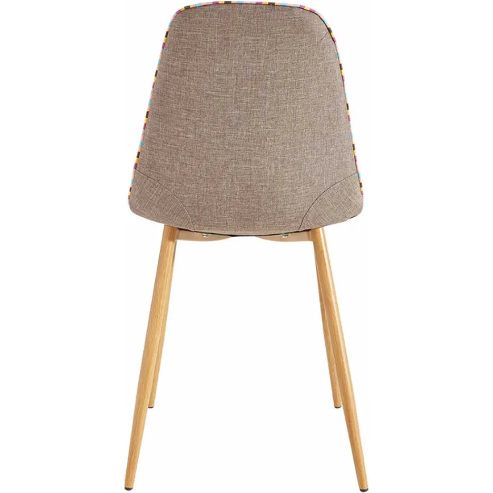 Wohnen Braune Möbel|Skandinavische Möbel*Stoff Schalenstühle in Hellbraun - Murcy (2er Set)