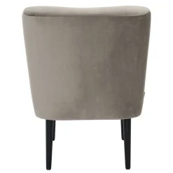 Wohnen Retro Möbel|Sessel & Hocker*Stoff Sessel ohne Armlehnen in Beigegrau - Filax