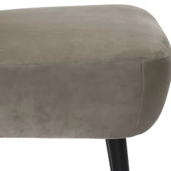 Wohnen Retro Möbel|Sessel & Hocker*Stoff Sessel ohne Armlehnen in Beigegrau - Filax