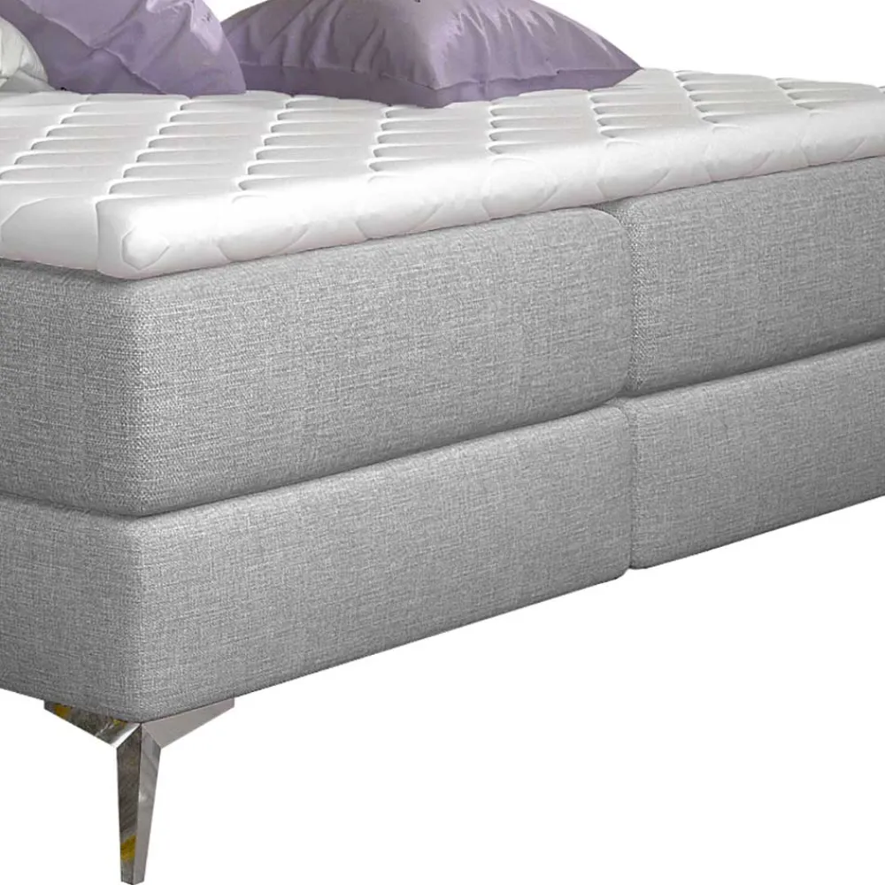 Wohnen Stoffbett mit Stauraum in Grau - Rentascia