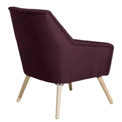 Wohnen Retro Möbel|Sessel & Hocker*Stoffsessel in Bordeaux Rot - Holdin