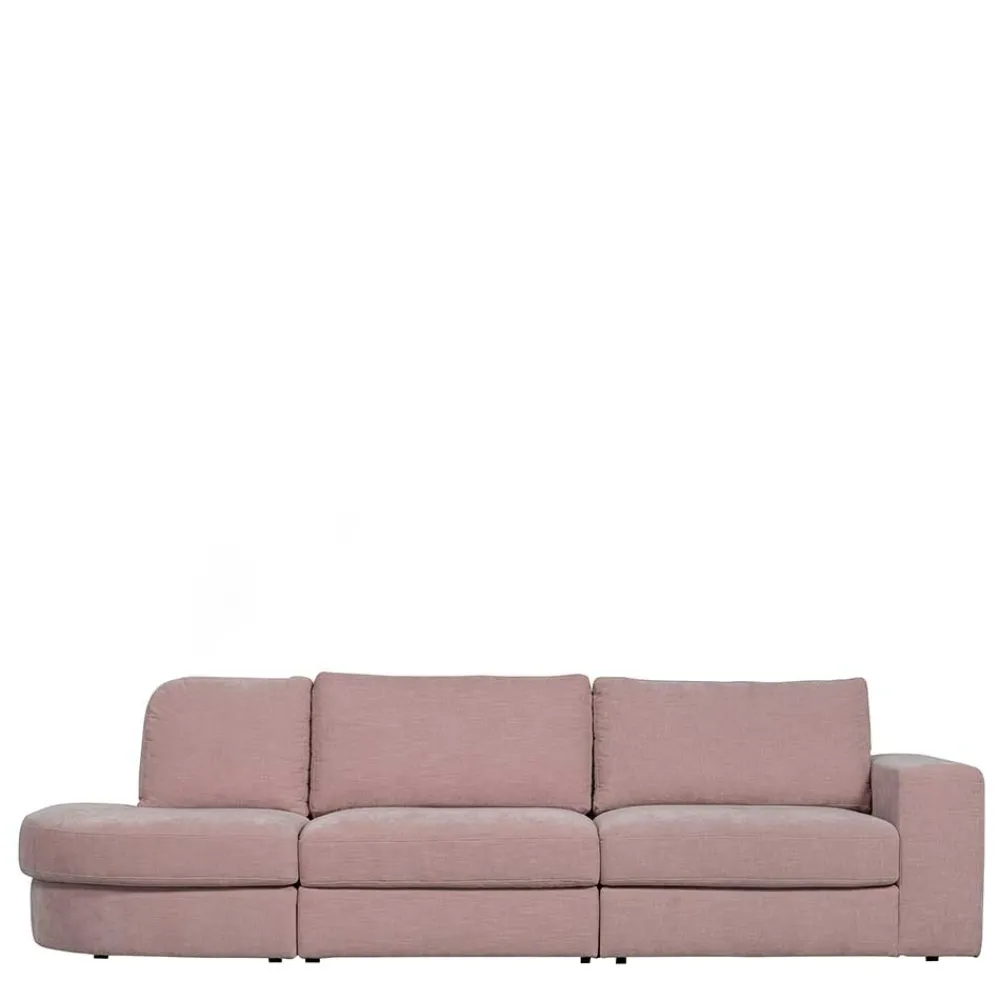 Wohnen Sofas|Sofa*Stoffsofa mit Armlehne rechts in Rosa - Jilatov