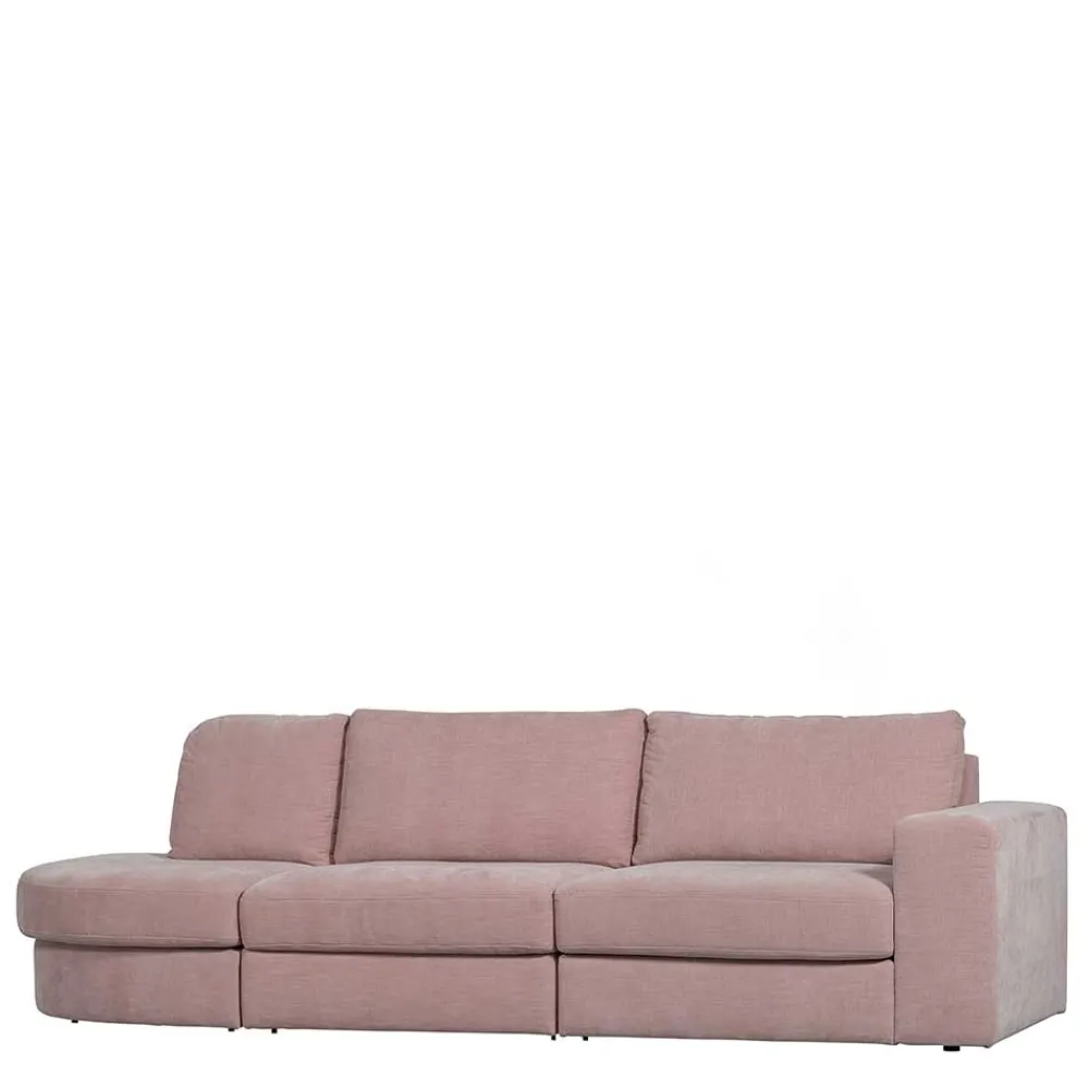 Wohnen Sofas|Sofa*Stoffsofa mit Armlehne rechts in Rosa - Jilatov