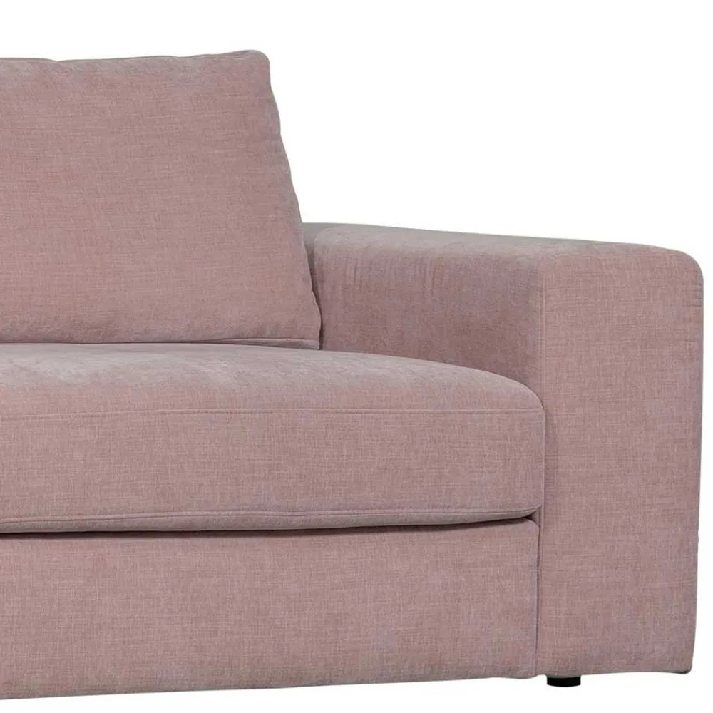 Wohnen Sofas|Sofa*Stoffsofa mit Armlehne rechts in Rosa - Jilatov