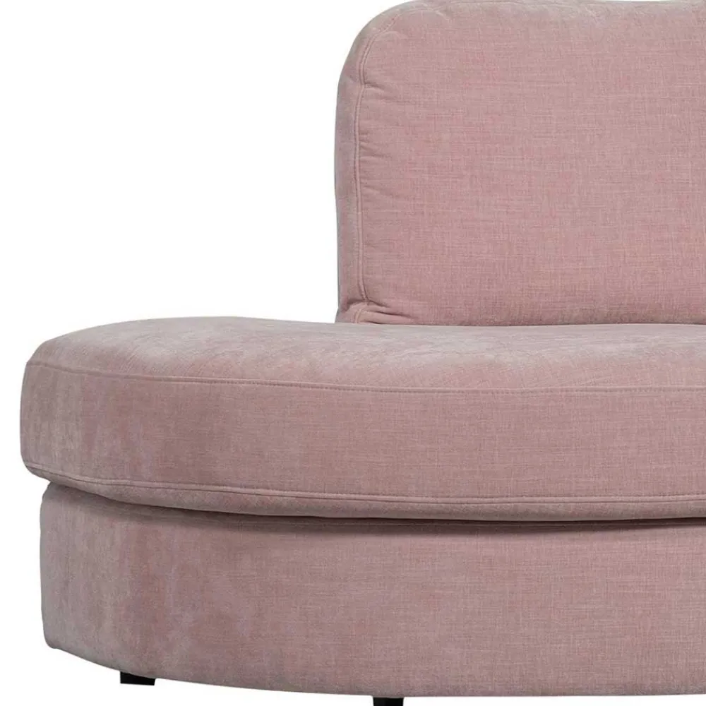 Wohnen Sofas|Sofa*Stoffsofa mit Armlehne rechts in Rosa - Jilatov