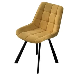 Wohnen Stoffstühle in Gelb - Anthony (4er Set)