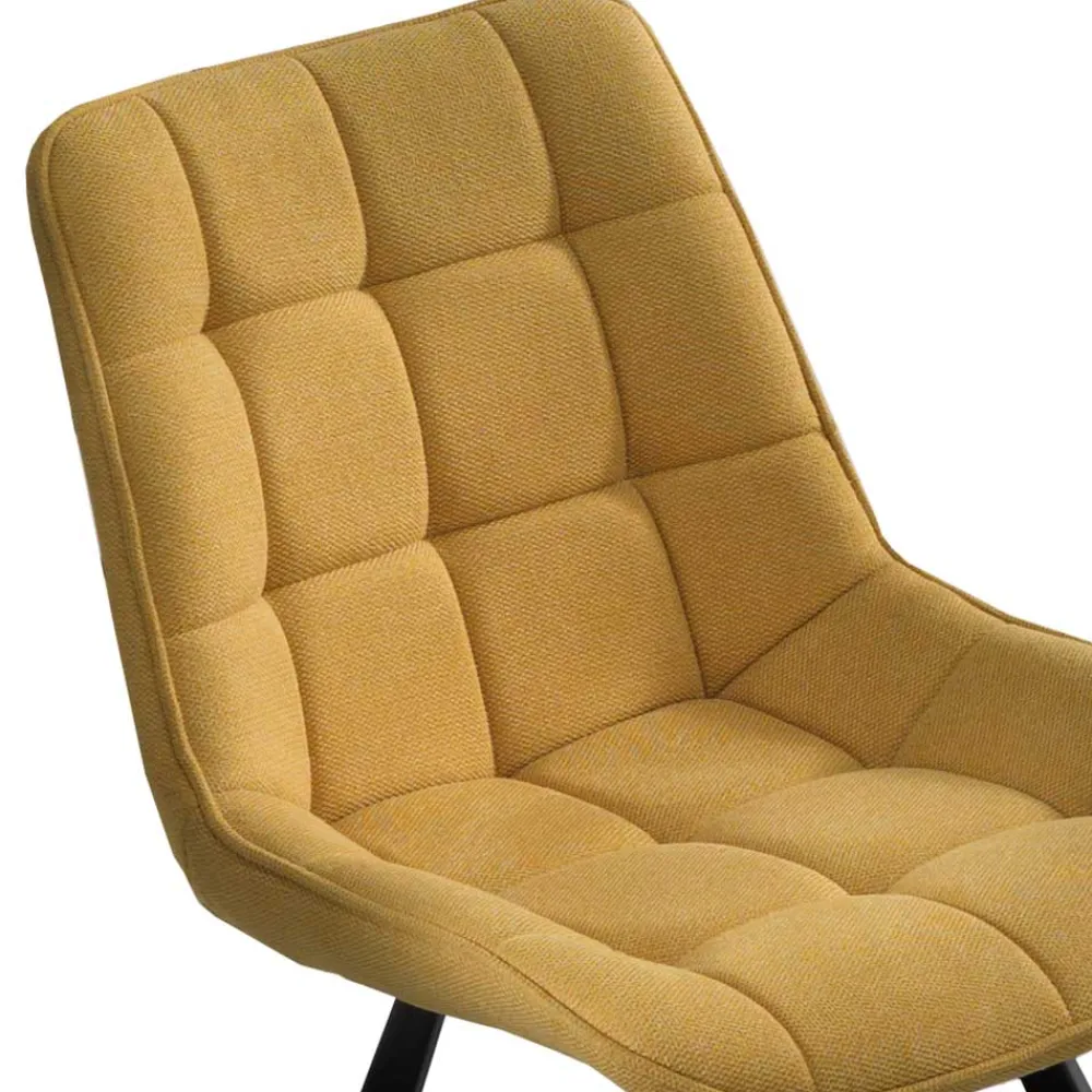 Wohnen Stoffstühle in Gelb - Anthony (4er Set)