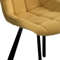 Wohnen Stoffstühle in Gelb - Anthony (4er Set)