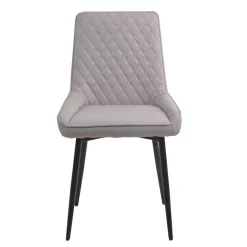 Wohnen Küchenstühle*Stoffstühle in hellem Grau - Manchester (2er Set)