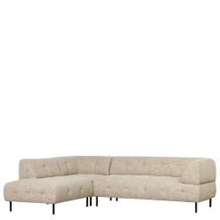 Wohnen Strukturstoff Sofaecke in Beigegrau - Pantras