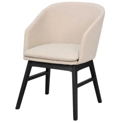 Wohnen Stylischer Armlehnenstuhl in Beige - Cacamp (2er Set)