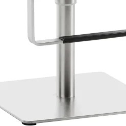 Wohnen Barhocker|Sessel & Hocker*Stylischer Barstuhl in Schwarzgrau Kunstleder - Wroniko