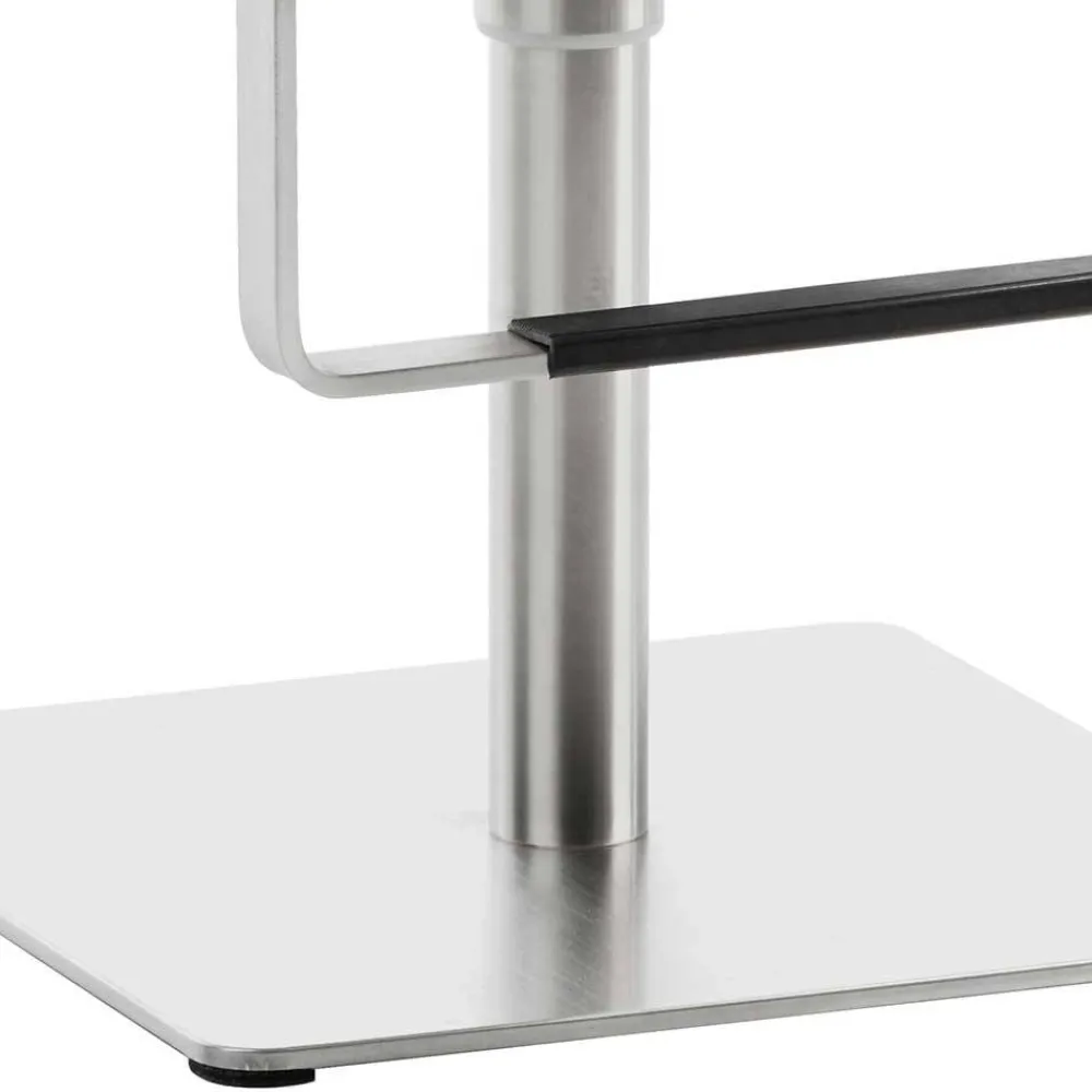 Wohnen Barhocker|Sessel & Hocker*Stylischer Barstuhl in Schwarzgrau Kunstleder - Wroniko