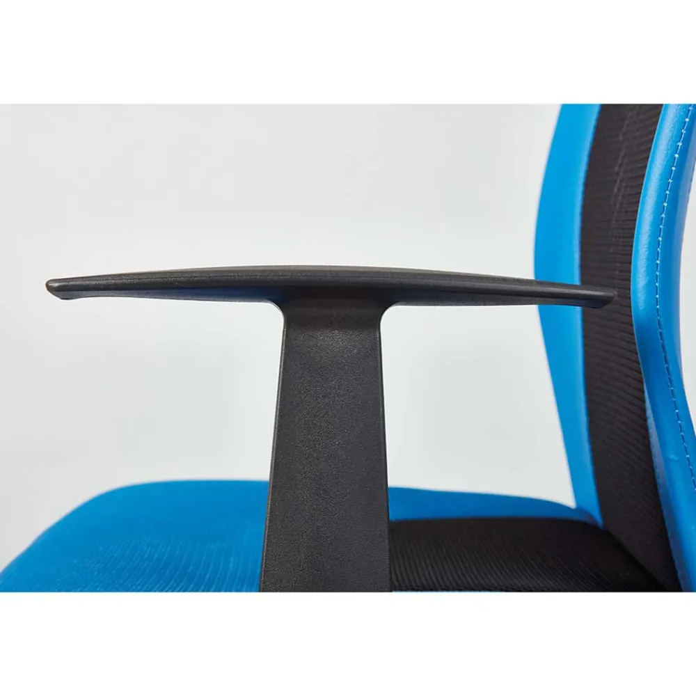 Wohnen Stylischer Bürosessel in Blau & Schwarz - Klever