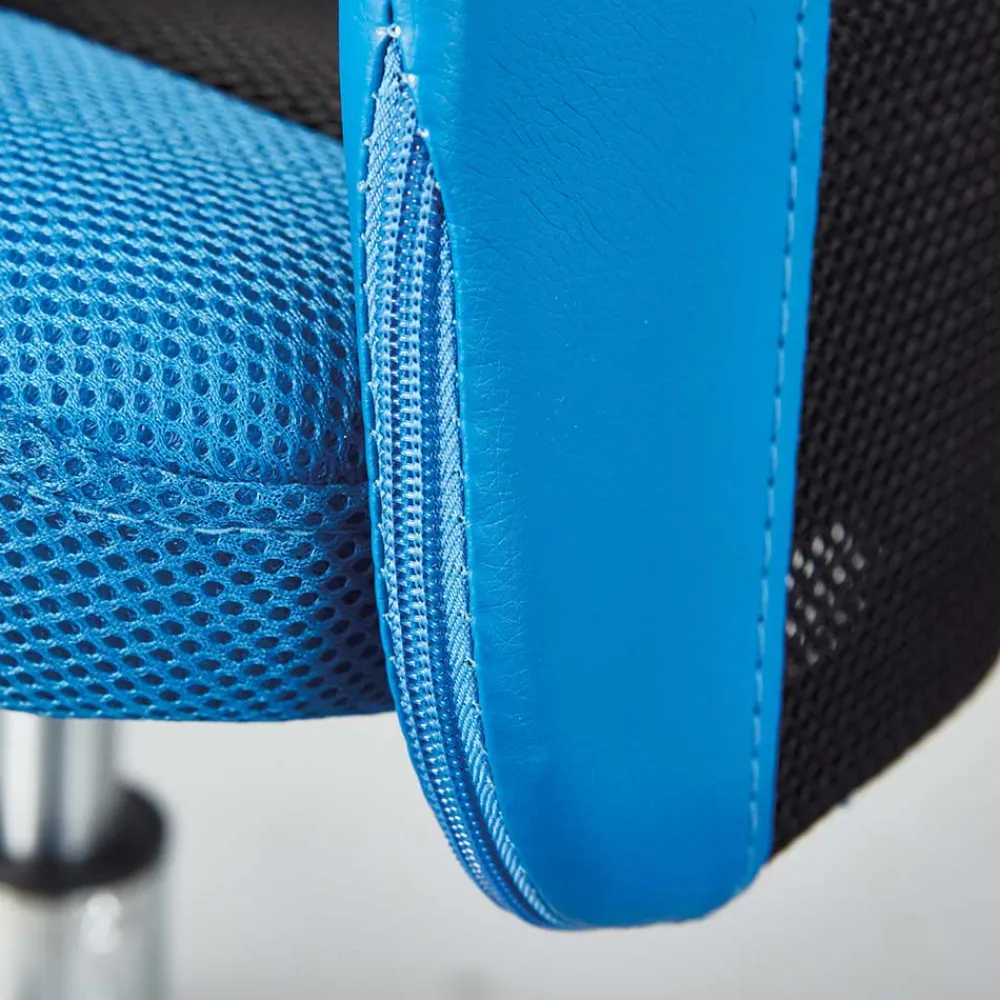 Wohnen Stylischer Bürosessel in Blau & Schwarz - Klever