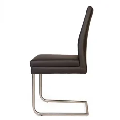 Wohnen Swing Polsterstuhl in Dunkelbraun - Imbizia (2er Set)