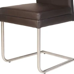 Wohnen Swing Polsterstuhl in Dunkelbraun - Imbizia (2er Set)