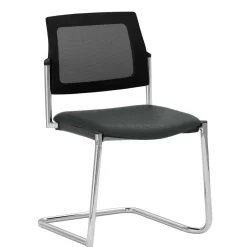 Wohnen Swing Stapelstuhl mit Mesh Rücken Schwarz - Castello