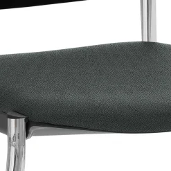 Wohnen Swing Stapelstuhl mit Mesh Rücken Schwarz - Castello