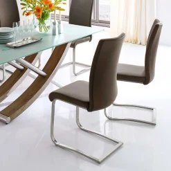 Wohnen Swingstuhl Albin in Braun (2er Set)